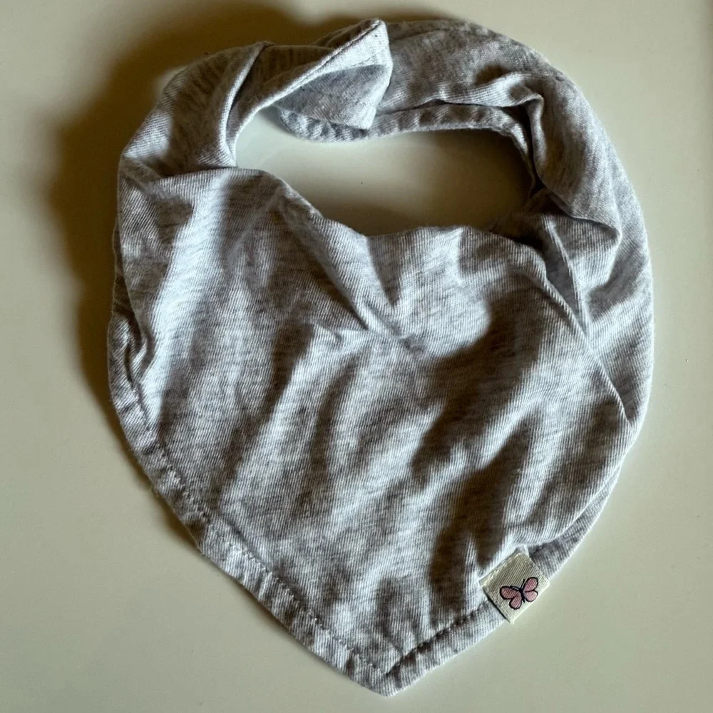 Boho Baby Bib Set Ocher & Gray Polka Dot Western style
